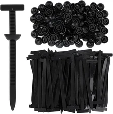 100PCS Nylon Universal Cable Tie Buckle, Heavy Duty Self-Locking Universal Zip T