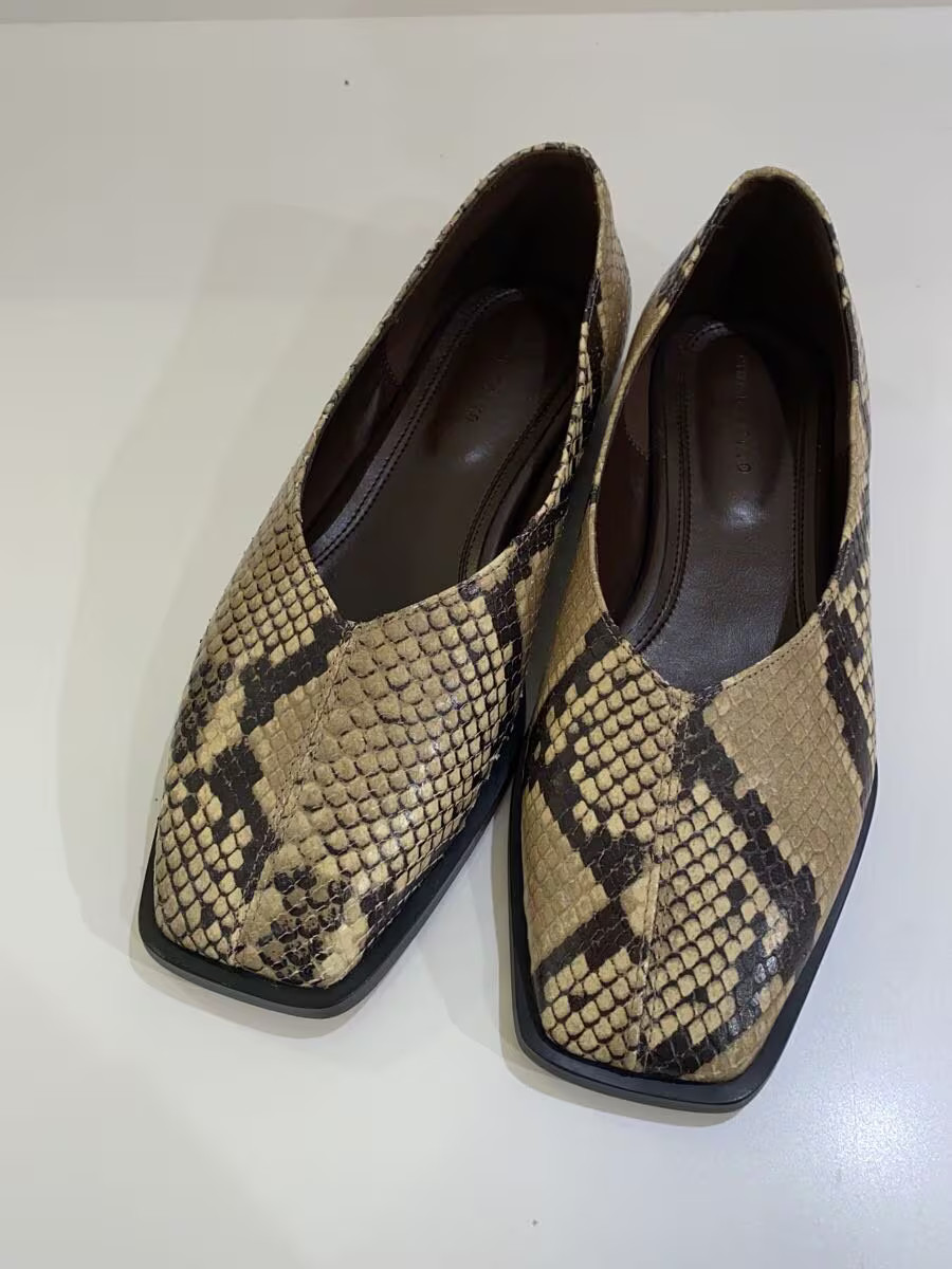 Public Tokyo Flat Pumps 2 Beg Python Square Flat … - image 2