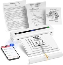 Phomemo Thermal M832 Bluetooth Wireless Inkless Printer A4 Maker travel Lot