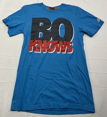 VTG Nike Bo Knows T-Shirt Bo Jackson Men's Small 90s Blue Football