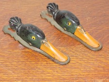 Vintage Pair of Metal Duck Clips