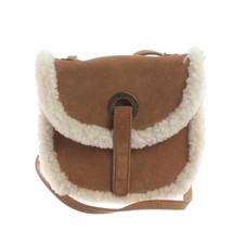 UGG Australia Schultertasche Braun Weiß Neu