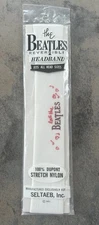 Vintage 1960s THE BEATLES White Reversible Headband By Better Wear Inc.