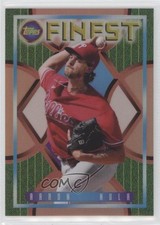 2022 Topps Finest Flashbacks Rose Gold Refractor 7/15 Aaron Nola #90 10yf