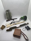 GI Joe Accessories Vintage 1970s LOT 0f 9 -  3 Rifles, Phone, Belt, Scuba, Binoc