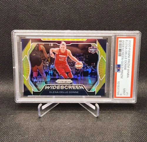 2020 Panini Prizm WNBA Elena Delle Donne Gold Prizm /10 Widescreen #1 PSA 9 Mint