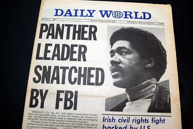 BOBBY SEALE Black Power Panther Party Marxist Revolutionary ARREST '69 Newspaper