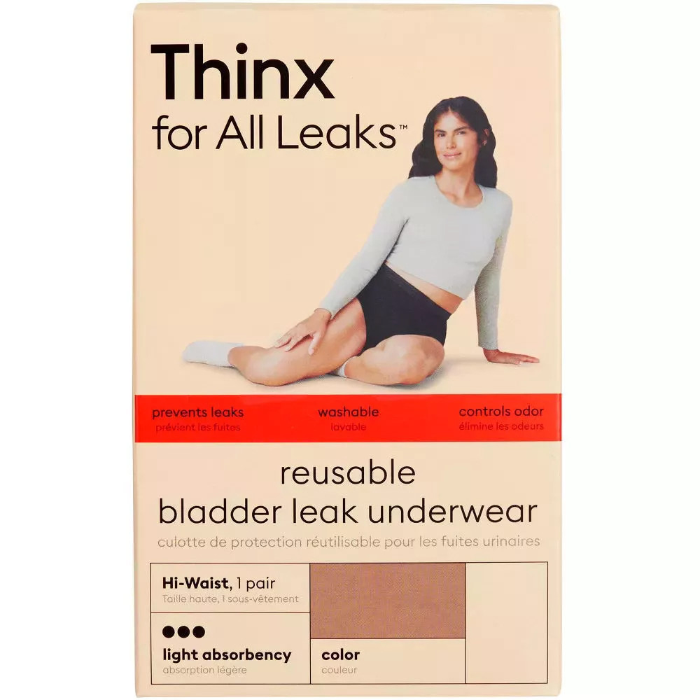 Тонкое нижнее белье от недержания мочи Thinx для устранения любых протечек с высокой талией - Маленькое