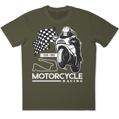 Motorrad Rennen T-Shirt Biker Fahrer Vintage Rebel Chopper Liebhaber Geschenk Tee