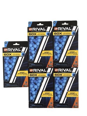 Nerf Rival Advanced Precision Battling 60x High Impact Accu-Rounds 300 Lot Of 5