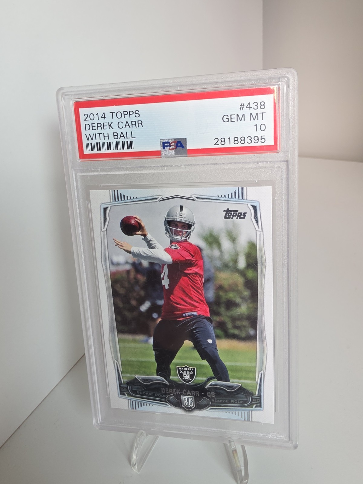 2014 Topps - Derek Carr #438 Base (RC) PSA 10