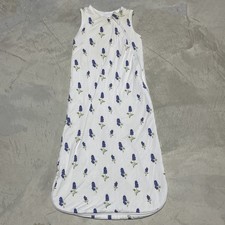 Kyte Baby Size Medium White Floral Flowers Bamboo 1.0 Tog Sleep Sack Kids Baby