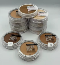 LOT OF 12 Maybelline SuperStay Up to 24H & 16H Powder Foundation SHADE MIX