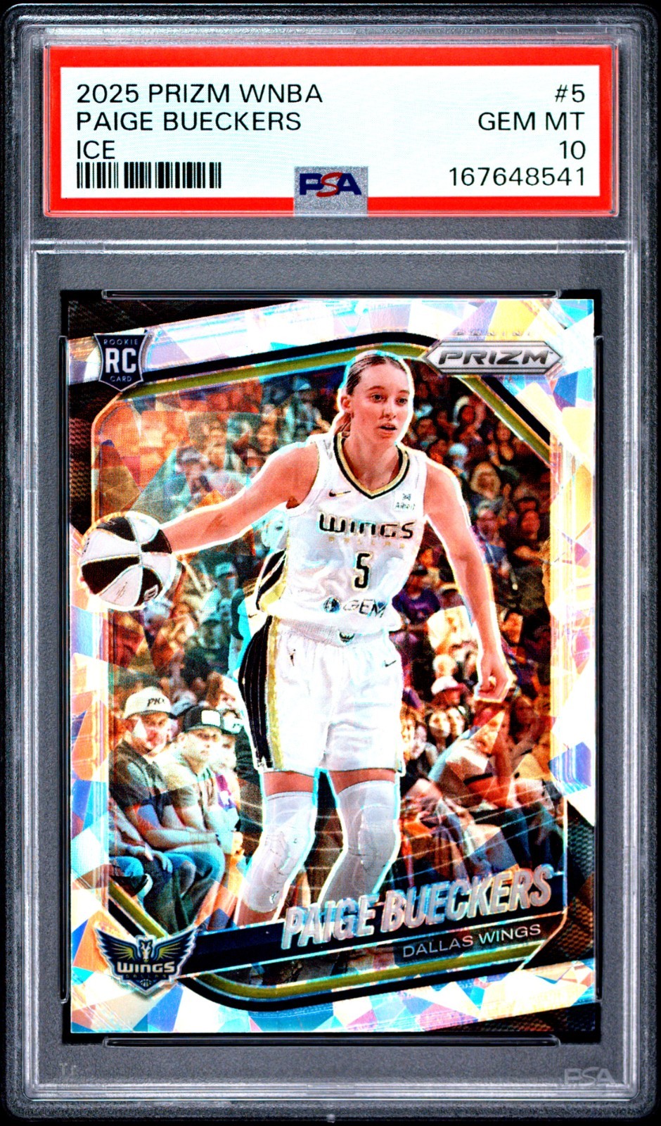 2025 PANINI PRIZM WNBA 5 PAIGE BUECKERS ICE PSA 10 view 1