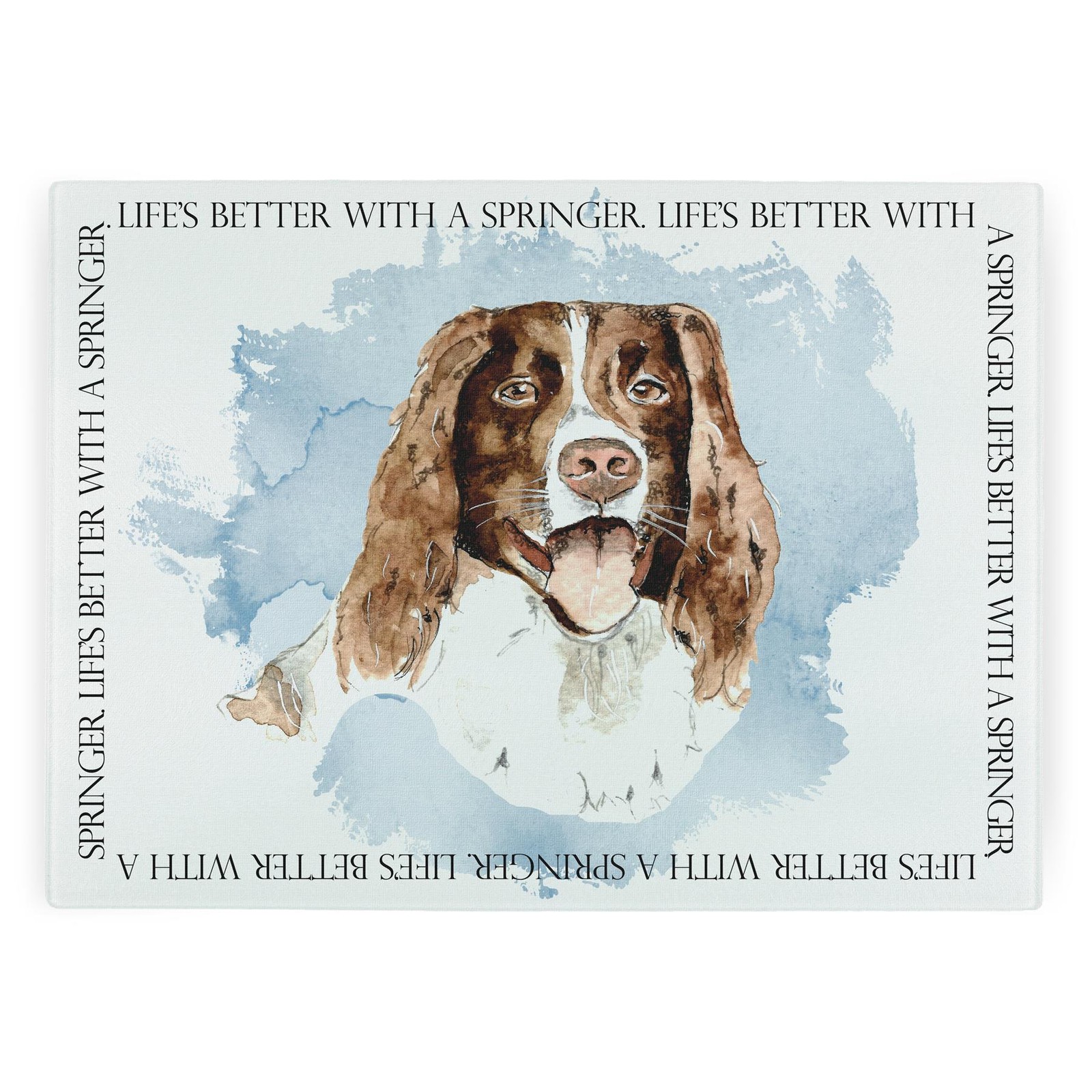Life's Better With A Springer Spaniel Rectangular Worktop Saver - Kitchen Gifts