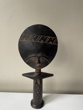 Vintage Hand-Carved Wooden African Tribal Figure Fertility Sculpture Statue