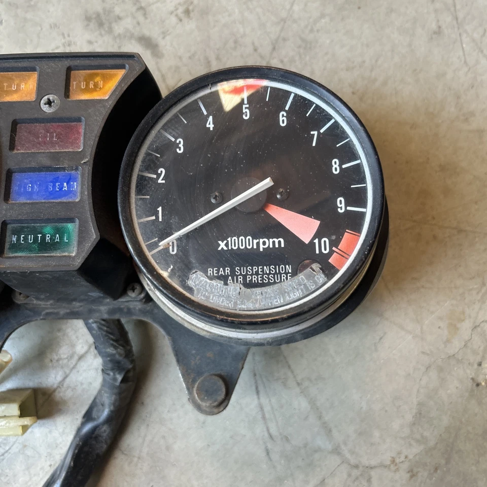 1980 - 1982 Honda CB900C Custom Speedometer Gauges Tachometer OEM - Image 3 of 4