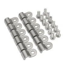  3/16" Stainless Steel Brake Line Clamp with Screw Street Rod Custom 24 pcs