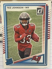 2025 Panini Donruss Football - Tez Johnson Card 313 Rookie BUCCANEERS