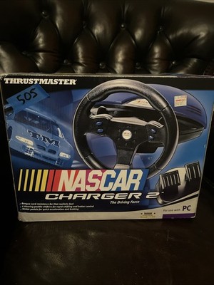 Thrustmaster Nascar Charger 2 PC Steering Wheel W/ Petals Video Game NEW In Box