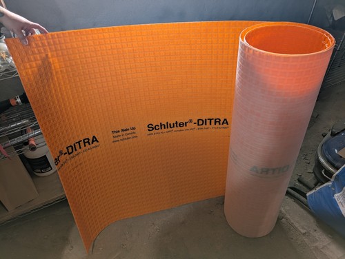 Schluter-DITRA Uncoupling & Waterproofing Membrane โ 35.3 Sq. Ft. โ Unused