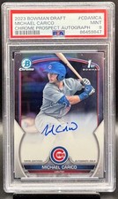 2023 Bowman Draft Michael Carico Chrome Auto 1st Prospect #CDA-MCA Cubs PSA 9 MT