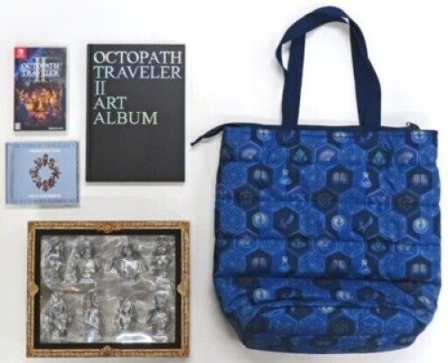 Nintendo Switch Octopath Traveler 2 Collector's Edition Figur Tasche Art Album CD - Bild 16 von 24