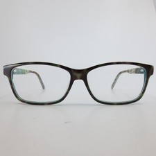 Vera Bradley Mariah Eyeglasses Lola Tortoise Teal Floral Rectangular 55-13-130