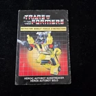 Canada Sunstreaker Instruction Booklet Manual 1984 Hasbro G1 Transformers