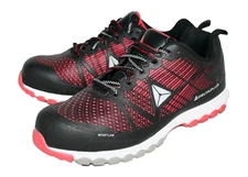 DELTA PLUS Delt Sport Safety Toe Sole Sneaker Men Size 10 Black Red DSPORSDNR44