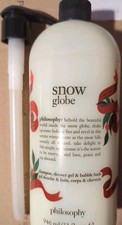 Philosophy Snow Globe Shampoo Shower Gel & Bubble Bath 32 oz. New w/ pump SEALED 1.02 per gallon