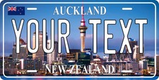 Auckland New Zealand Oceanic City Asia Custom Novelty License Plate Auto Bike