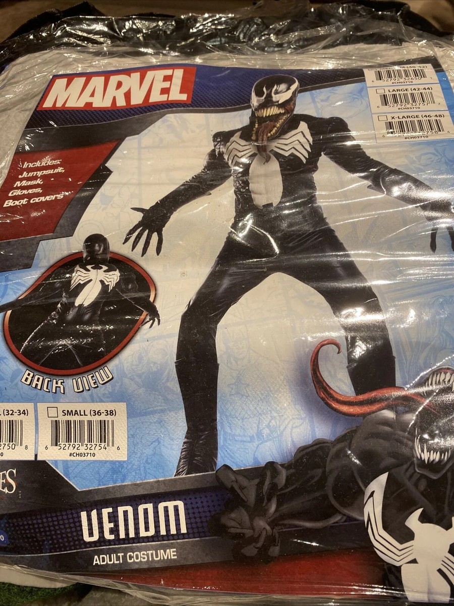 Marvel Comics Premium Deluxe Venom Padded Costume Jumpsuit Mens
