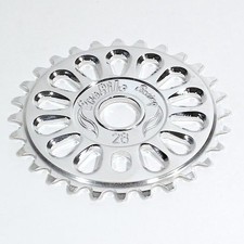Profile Imperial 6061 Aluminum BMX Sprocket USA Made - Polished Silver 28t