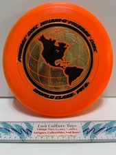 Vintage 1980 Wham-O World Class 141G Frisbee Disc Neon Orange