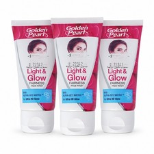 Golden Pearl Light And Glow Facewash 3x75ML (Pack of 3) new packaging available