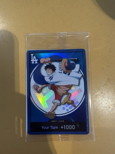 2026 Dodgers x One Piece Night Promo Card Monkey D Luffy SGA