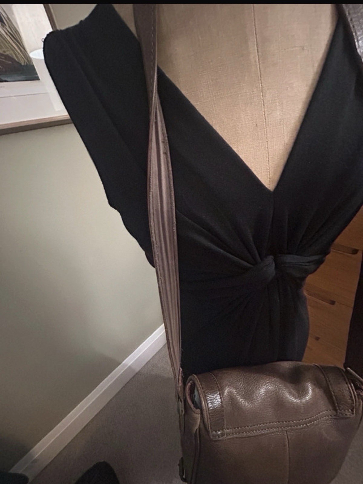 Fatface Brown Leather Saddle Bag Cross Body Bag R139 image 5