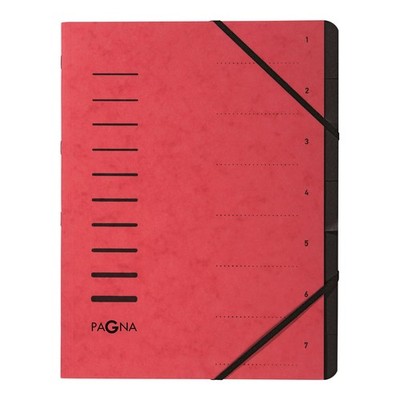 Pagna Document Wallet 7 Teilig of Agglomerated Pan red 7-Piece