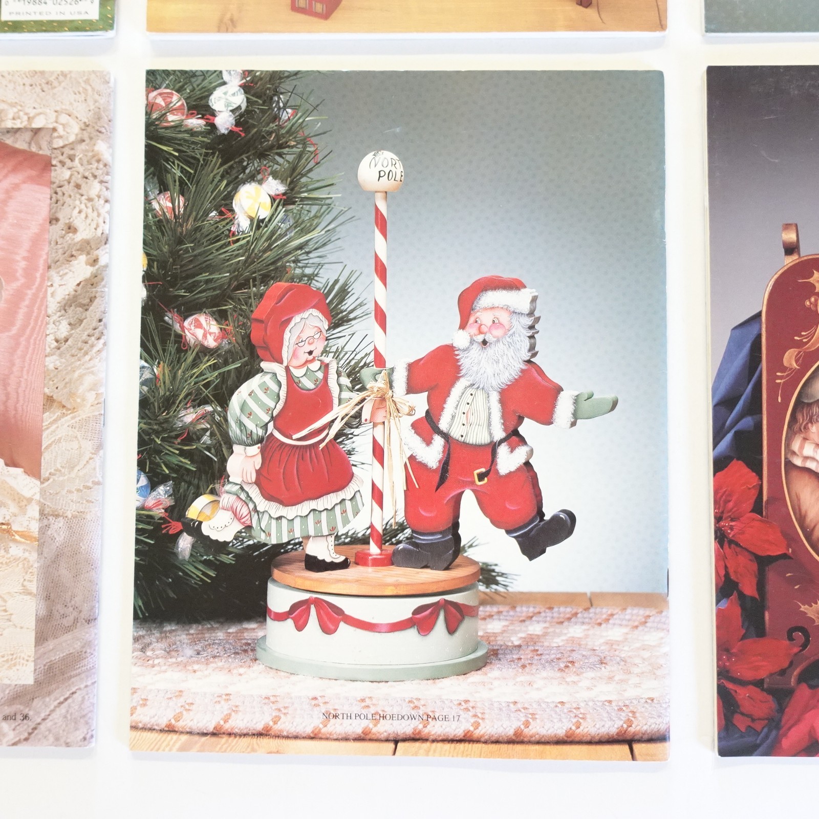 Vtg Lot of 6 Tole Painting Books Christmas Holiday Xmas Santa Angels Nostalgic