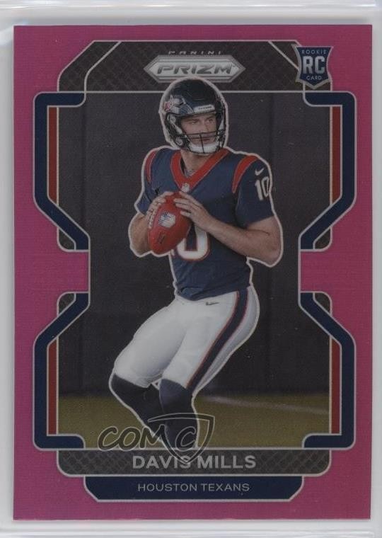 2021 Panini Prizm Rookie Pink Prizm Davis Mills #352 Rookie RC 12g7