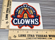 LAMINATED INDIANAPOLIS CLOWNS BANANA BALL STICKER