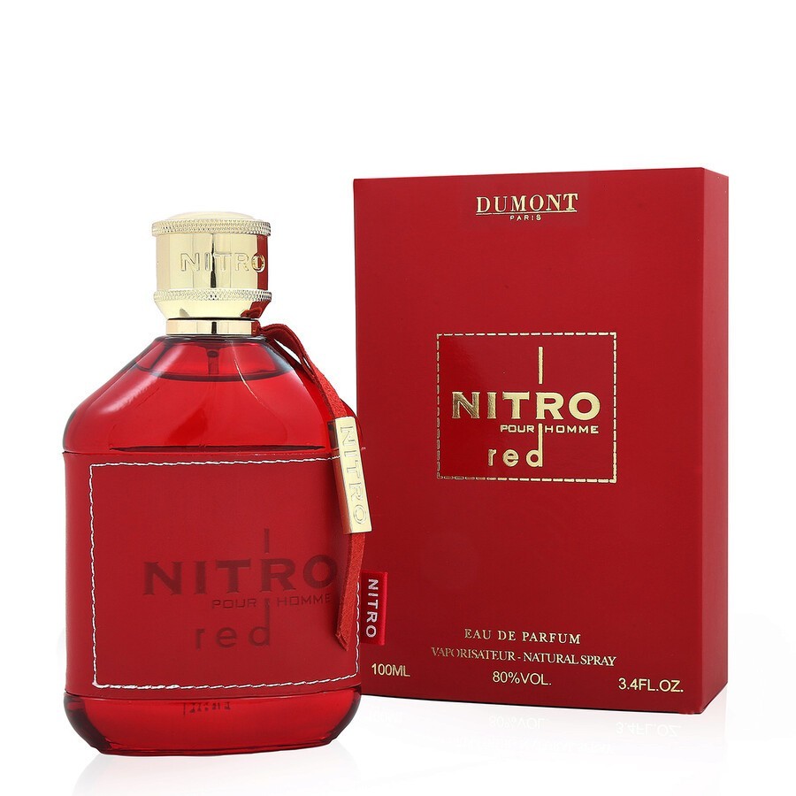 NITRO RED - 3.4oz - Eau De Parfum - Luxury Perfume for Men - Fruit, Woody, Flora