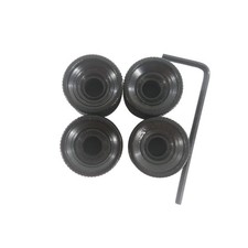 4Pcs Black Metal Dome Tone Volume Control Knob For Electric Guitar Bass Parts J