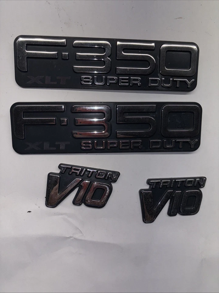 99 00 01 02 03 04 福特 F-350 XLT 超级任务侧刺绣标志徽章符号原始设备制造商 B8 — 第 2/3 张图片