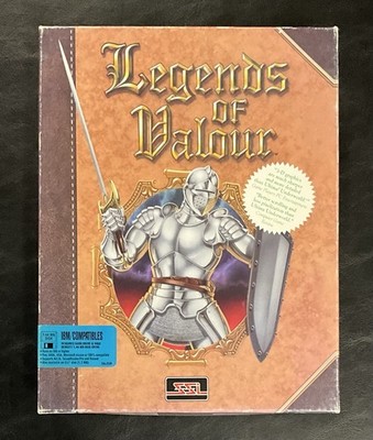 Legends of Valour - IBM PC - Big Box - 3.5  Floppy - Rare SSI RPG. COMPLETE