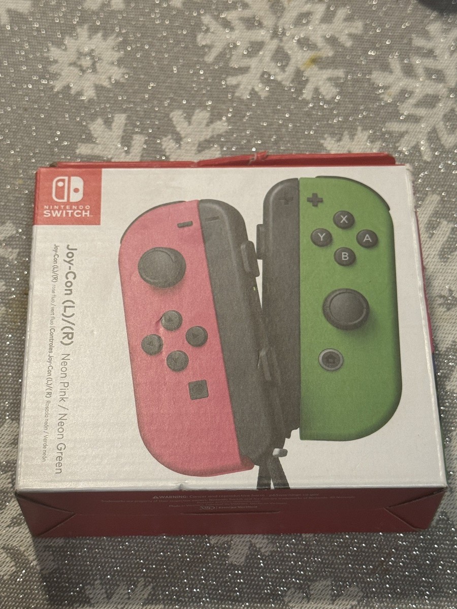 Nintendo Switch Joy-Con Controller Pair - Neon Pink/Neon Green for