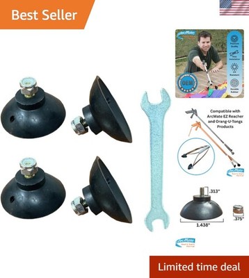 EZ Reacher Replacement Gripper Cups - Outdoor Reacher Grabber Tips Part for R...