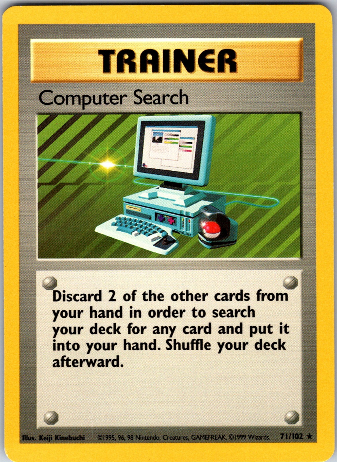 Computer Search Rare Base Set 2 101/130 NM