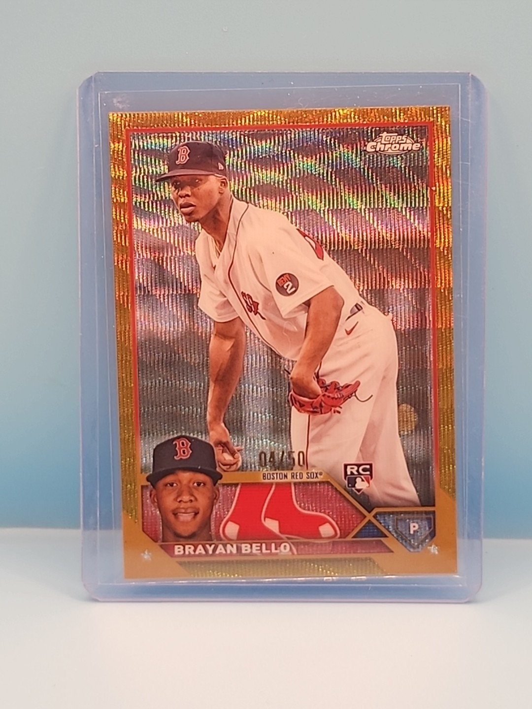 2023 Topps Chrome GOLD WAVE REFRACTOR /50 Brayan Bello #57 Rookie RC